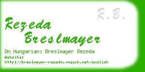 rezeda breslmayer business card